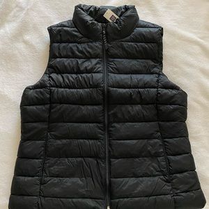 Black Down Vest